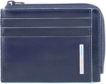 Чехол для кредитных карт Piquadro Blue Square PP4822B2R/BLU2 синий натур.кожа - купить недорого с доставкой в интернет-магазине