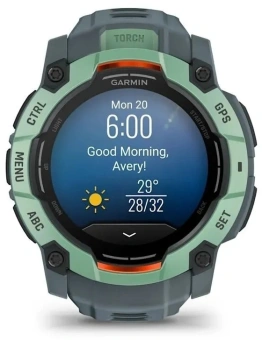 Смарт-часы Garmin Instinct 3 1.4" AMOLED корп.серый рем.серый (010-03020-01) - купить недорого с доставкой в интернет-магазине