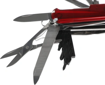 Нож перочинный Victorinox CyberTool L (1.7775.T) 91мм 39функц. красный полупрозрачный карт.коробка - купить недорого с доставкой в интернет-магазине