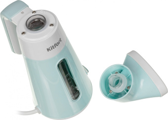 Отпариватель ручной Kitfort КТ-928-3 600Вт бирюзовый/белый - купить недорого с доставкой в интернет-магазине