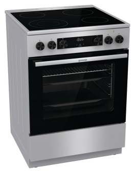 Плита Электрическая Gorenje GECS6C70XC нержавеющая сталь стеклокерамика (без крышки) - купить недорого с доставкой в интернет-магазине