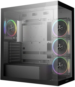 Корпус Deepcool CG580 4F V2 черный без БП ATX 6x120mm 4x140mm 2xUSB3.0 audio bott PSU - купить недорого с доставкой в интернет-магазине