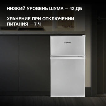 Холодильник Hyundai CT10021H 2-хкамерн. серебристый - купить недорого с доставкой в интернет-магазине