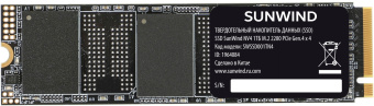 Накопитель SSD SunWind PCIe 4.0 x4 1TB SWSSD001TN4 NV4 M.2 2280 - купить недорого с доставкой в интернет-магазине