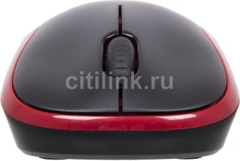 Мышь Logitech M185 черный/красный оптическая 1000dpi беспров. USB для ноутбука 2but (910-002633) - купить недорого с доставкой в интернет-магазине