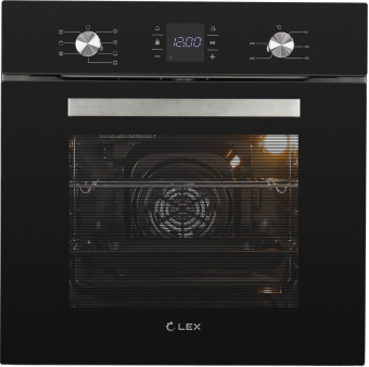 Духовой шкаф Электрический Lex EDM 071 BL черный - купить недорого с доставкой в интернет-магазине