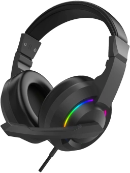 Наушники с микрофоном Оклик HS-L315G черный 1.8м накладные USB оголовье (2007552) - купить недорого с доставкой в интернет-магазине