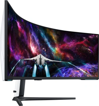 Монитор Samsung 57" Odyssey Neo G9 S57CG952NI черный VA LED 32:9 HDMI полуматовая HAS Piv 2500:1 420cd 178гр/178гр 7680x2160 240Hz FreeSync Premium Pro DP Dual UHD USB 19кг - купить недорого с доставкой в интернет-магазине