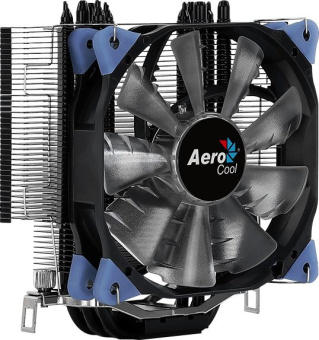 Устройство охлаждения(кулер) Aerocool Verkho 5 DARK Soc-AM5/AM4/1151/1200/2066/2011/1700 4-pin 15-27dB Al+Cu 150W 741gr Ret (VERKHO 5 DARK PWM) - купить недорого с доставкой в интернет-магазине