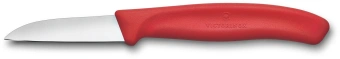 Нож кухонный Victorinox Swiss Classic (6.7301.C1) стальной для чистки овощей и фруктов лезв.60мм прямая заточка красный - купить недорого с доставкой в интернет-магазине