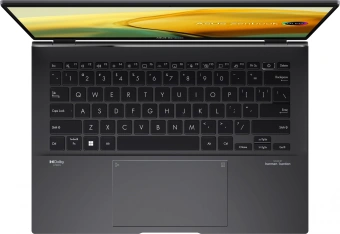 Ноутбук Asus Zenbook 14 UM3402YA-KP660 Ryzen 7 7730U 16Gb SSD1Tb AMD Radeon Graphics 14" IPS WQXGA (2560x1600) без ОС black WiFi BT Cam Bag (90NB0W95-M014W0) - купить недорого с доставкой в интернет-магазине