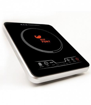 Плита Электрическая Kitfort КТ-102 черный стеклокерамика (настольная) - купить недорого с доставкой в интернет-магазине