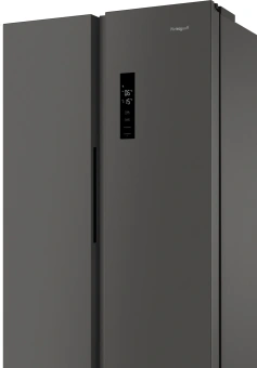 Холодильник Weissgauff WSBS 500 Inverter NoFrost Dark Grey 2-хкамерн. серый стекло инвертер - купить недорого с доставкой в интернет-магазине