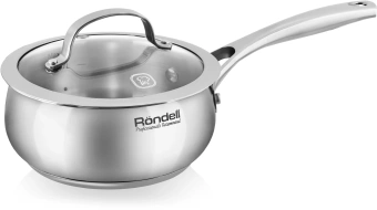 Ковш Rondell Calypso RDS-1670 1.5л. d=16см (с крышкой) стальной - купить недорого с доставкой в интернет-магазине