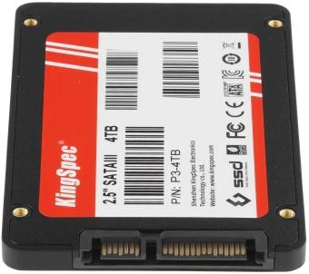 Накопитель SSD Kingspec SATA-III 4TB P3-4TB 2.5" - купить недорого с доставкой в интернет-магазине