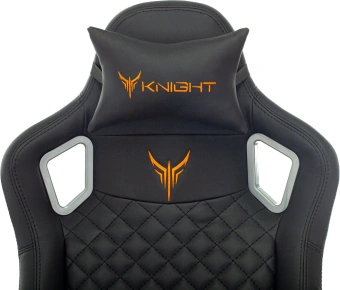 Кресло игровое Knight Outrider черный ромбик эко.кожа с подголов. крестов. металл - купить недорого с доставкой в интернет-магазине