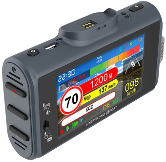 Видеорегистратор с радар-детектором Silverstone F1 Hybrid UNO SPORT серый 1080p 140гр. GPS AIT 8339 - купить недорого с доставкой в интернет-магазине