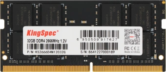 Память DDR4 32GB 2666MHz Kingspec KS2666D4N12032G RTL PC4-21300 SO-DIMM 260-pin 1.2В single rank Ret - купить недорого с доставкой в интернет-магазине