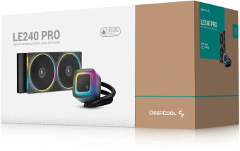 Система водяного охлаждения Deepcool LE240 Pro ARGB Soc-AM5/AM4/1200/1700/1851 черный 4-pin 28.2-33dB Al 280W 1347gr Ret (R-LE240PRO-BKAMMC-G-1) - купить недорого с доставкой в интернет-магазине