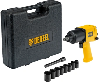 Гайковерт Denzel IW860 150л/мин желтый/черный - купить недорого с доставкой в интернет-магазине