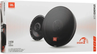 Колонки автомобильные JBL Stage2 624 (без решетки) 240Вт 91дБ 4Ом 16.5см (6 1/2дюйм) (ком.:2кол.) коаксиальные двухполосные - купить недорого с доставкой в интернет-магазине