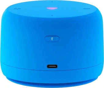 Умная колонка Yandex Станция Лайт 2 без часов Алиса синий 6W 1.0 BT/Wi-Fi 10м (YNDX-00028BLU) - купить недорого с доставкой в интернет-магазине