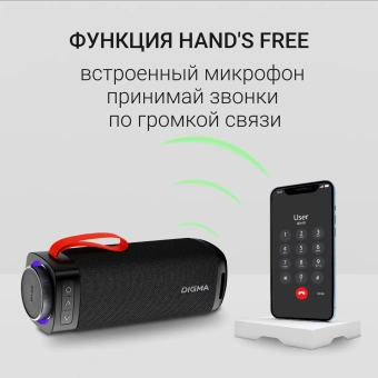 Колонка порт. Digma D-PS1522 черный 60W 2.0 BT 10м 3000mAh (PS1522B) - купить недорого с доставкой в интернет-магазине