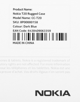Чехол Nokia для Nokia T20 Rugged Case полиуретан синий (8P00000158) - купить недорого с доставкой в интернет-магазине