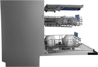 Посудомоечная машина встраив. Hyundai HBD 685 2100Вт полноразмерная нержавеющая сталь инвертор - купить недорого с доставкой в интернет-магазине