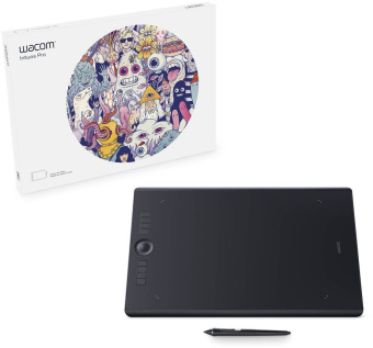 Графический планшет Wacom Intuos Pro PTH-860-N Bluetooth/USB черный - купить недорого с доставкой в интернет-магазине