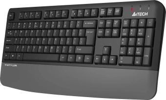 Клавиатура A4Tech FGK20 серый USB беспроводная Multimedia (подставка для запястий) - купить недорого с доставкой в интернет-магазине