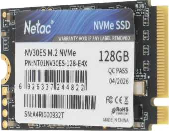 Накопитель SSD Netac PCIe 3.0 x4 128GB NT01NV30ES-128-E4X NV30ES M.2 2242 - купить недорого с доставкой в интернет-магазине