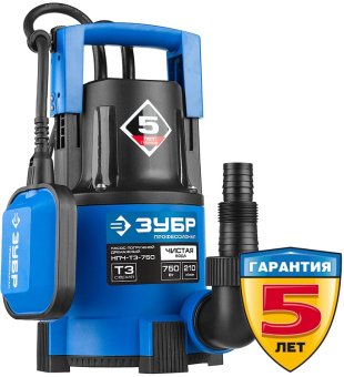 Насос дренажный Зубр Профессионал НПЧ-Т3-750 750Вт 12600л/час центробежный - купить недорого с доставкой в интернет-магазине
