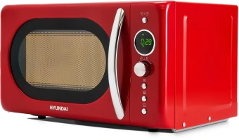 Микроволновая Печь Hyundai HYM-D3037 20л. 700Вт красный/серебристый - купить недорого с доставкой в интернет-магазине
