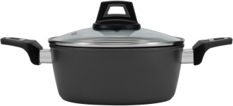 Кастрюля Polaris Graphit 24C 4л. d=24см (с крышкой) т.серый - купить недорого с доставкой в интернет-магазине