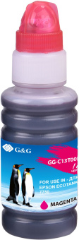Чернила G&G GG-C13T00R340 пурпурный 70мл для Epson EcoTank 7700/7750 - купить недорого с доставкой в интернет-магазине
