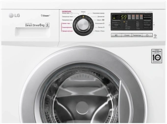Стиральная машина LG F12M7NDS1 класс: A загр.фронтальная макс.:6кг белый инвертор - купить недорого с доставкой в интернет-магазине