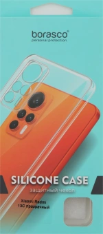 Чехол (клип-кейс) BoraSCO для Xiaomi Redmi 13C Silicone Case прозрачный (72840) - купить недорого с доставкой в интернет-магазине