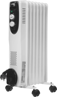 Радиатор масляный Ballu Classic BOH/CL-07WRN 1500Вт белый/черный - купить недорого с доставкой в интернет-магазине