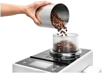 Кофемашина Delonghi Rivelia EXAM440.35.W 1450Вт белый - купить недорого с доставкой в интернет-магазине