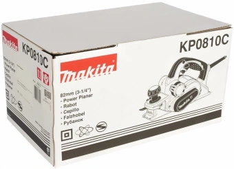 Рубанок Makita KP0810C 1050Вт 82мм 12000об/мин - купить недорого с доставкой в интернет-магазине