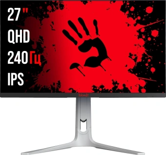 Монитор Bloody 27" MN272Q светло-серый IPS LED 1ms 16:9 HDMI M/M матовая HAS 400cd 178гр/178гр 2560x1440 240Hz G-Sync FreeSync DP 2K 6.55кг - купить недорого с доставкой в интернет-магазине