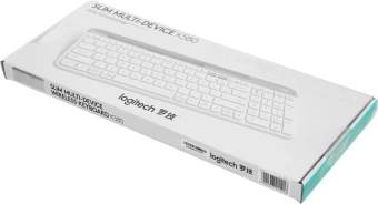 Клавиатура Logitech K580 белый/серебристый USB беспроводная BT/Radio slim Multimedia (920-009209) - купить недорого с доставкой в интернет-магазине