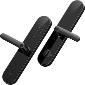 Умный замок Aqara N100 Zigbee врезной разбл.отпеч.паль. черный (ZNMS16LM) - купить недорого с доставкой в интернет-магазине