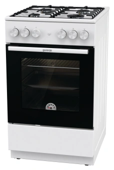 Плита Газовая Gorenje GG5A12WH белый (без крышки) реш.сталь - купить недорого с доставкой в интернет-магазине