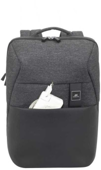 Рюкзак для ноутбука 15.6" Riva 8861 черный полиуретан/полиэстер (8861 BLACK) - купить недорого с доставкой в интернет-магазине