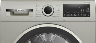 Сушильная машина Bosch Serie 4 WQG1420XME пан.англ. кл.энер.:A макс.загр.:9кг серебристый - купить недорого с доставкой в интернет-магазине