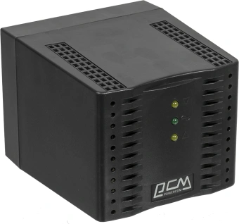 Стабилизатор напряжения Powercom TCA-1200 600Вт 1200ВА черный - купить недорого с доставкой в интернет-магазине