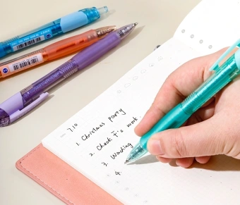 Ручка гелев. автоматическая Deli Arris EG09-BK прозрачный/серый d=0.5мм черн. черн. резин. манжета - купить недорого с доставкой в интернет-магазине