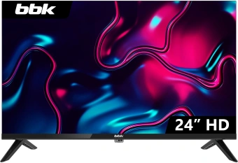 Телевизор LED BBK 24" 24LEM-1031/TS2C (B) Frameless черный HD 60Hz DVB-T2 DVB-C DVB-S2 USB (RUS) - купить недорого с доставкой в интернет-магазине